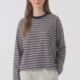 RELAXED STRIPED T SHIRT