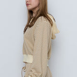STRIPED LONG SLEEVE HOODIE - PART OF SET