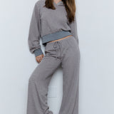 STRIPED LONG SLEEVE HOODIE - PART OF SET