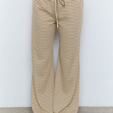 STRIPED LOW WAIST STRAIGHT PANTS - PART OF SET