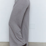 STRIPED LOW WAIST STRAIGHT PANTS - PART OF SET