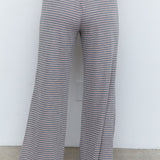 STRIPED LOW WAIST STRAIGHT PANTS - PART OF SET