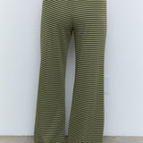STRIPED LOW WAIST STRAIGHT PANTS - PART OF SET