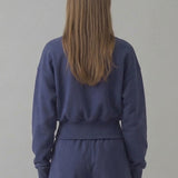 PRE SHRUNK COTTON TERRY BALLOON SLEEVE SWEATSHIRT