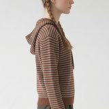 STRIPED HOODED SWEATER