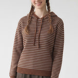 STRIPED HOODED SWEATER