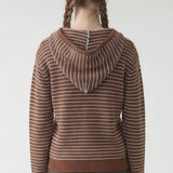 STRIPED HOODED SWEATER