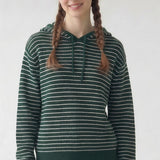 STRIPED HOODED SWEATER