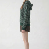 STRIPED HOODED SWEATER