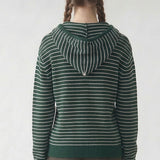 STRIPED HOODED SWEATER
