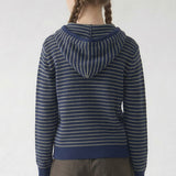 STRIPED HOODED SWEATER