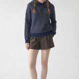 STRIPED HOODED SWEATER