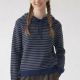 STRIPED HOODED SWEATER