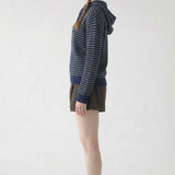 STRIPED HOODED SWEATER