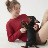 THE DOG WALKER CO JAQUARD SWEATER TOP