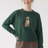 THE DOG WALKER CO JAQUARD SWEATER TOP