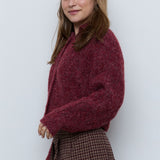 MOHAIR SEAMLESS BUTTON CARDIGAN
