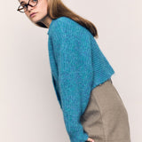 MOHAIR SEAMLESS BUTTON CARDIGAN