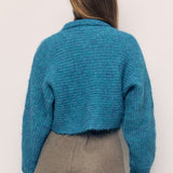 MOHAIR SEAMLESS BUTTON CARDIGAN
