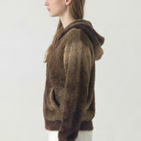 OMBRE ZIP UP SWEATER JACKET