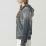 OMBRE ZIP UP SWEATER JACKET
