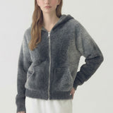 OMBRE ZIP UP SWEATER JACKET