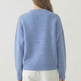 LOOSE FIT SOFT TWO TONE SWEATER