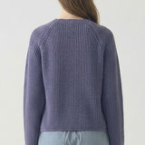 UNIQUE CONTRAST VERTICAL STRIPED SWEATER
