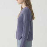 UNIQUE CONTRAST VERTICAL STRIPED SWEATER