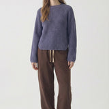 UNIQUE CONTRAST VERTICAL STRIPED SWEATER