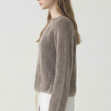 UNIQUE CONTRAST VERTICAL STRIPED SWEATER