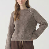 UNIQUE CONTRAST VERTICAL STRIPED SWEATER