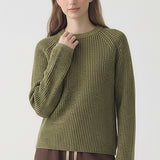 UNIQUE CONTRAST VERTICAL STRIPED SWEATER
