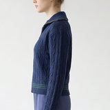 FULL ZIP CONTRAST CARDIGAN