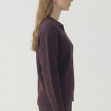 CABLE SWEATER COLLARD TOP - PART OF SET