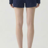 COTTON CABLE SWEATER SHORT - PART OF SET