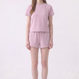 Pigment Washed Cotton Jersey Drawstring Shorts
