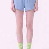 Pigment Washed Cotton Jersey Drawstring Shorts