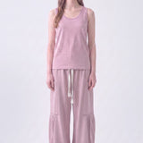 Pigment Washed Cotton Convertible Drawstring Pants