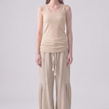 Pigment Washed Cotton Convertible Drawstring Pants