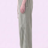 Pigment Washed Cotton Convertible Drawstring Pants
