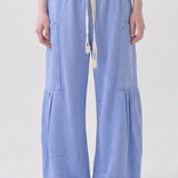 Pigment Washed Cotton Convertible Drawstring Pants