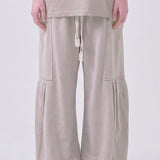 Pigment Washed Cotton Convertible Drawstring Pants