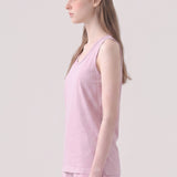 Mineral Washed Cotton Sleeveless Scoop Neck Tank Top
