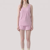 Mineral Washed Cotton Sleeveless Scoop Neck Tank Top
