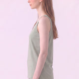 Mineral Washed Cotton Sleeveless Scoop Neck Tank Top