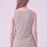 Mineral Washed Cotton Sleeveless Scoop Neck Tank Top