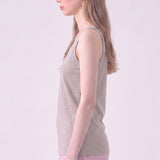 Mineral Washed Cotton Sleeveless Scoop Neck Tank Top