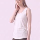 Mineral Washed Cotton Sleeveless Scoop Neck Tank Top