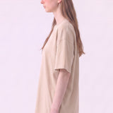 Pigment Washed Cotton Boxy Oversized T-Shirt
